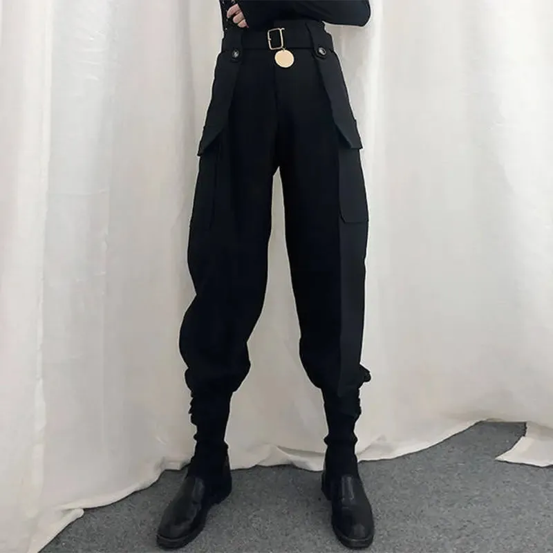 High Waist Halloween Harajuku Cargo Vintage Pants