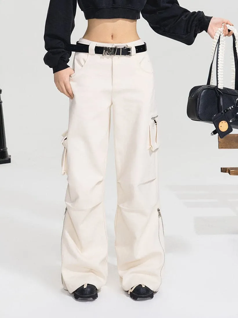 High Waist Straight Leg Pants