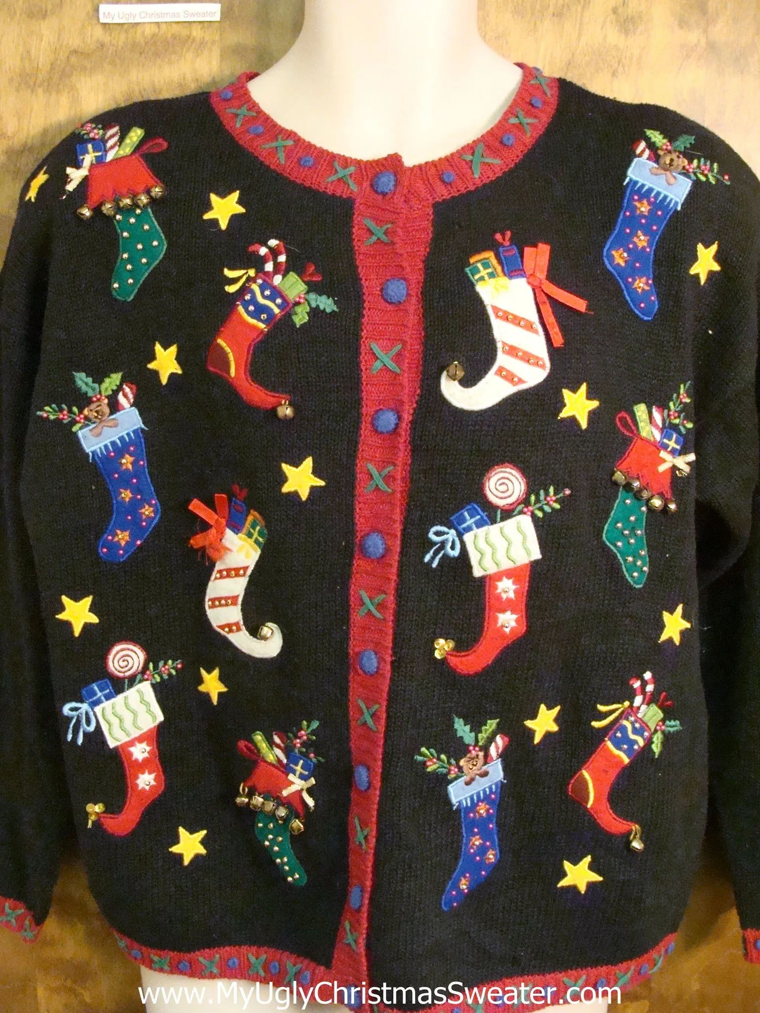 Horrible Pointy Stockings Ugliest Christmas Sweater