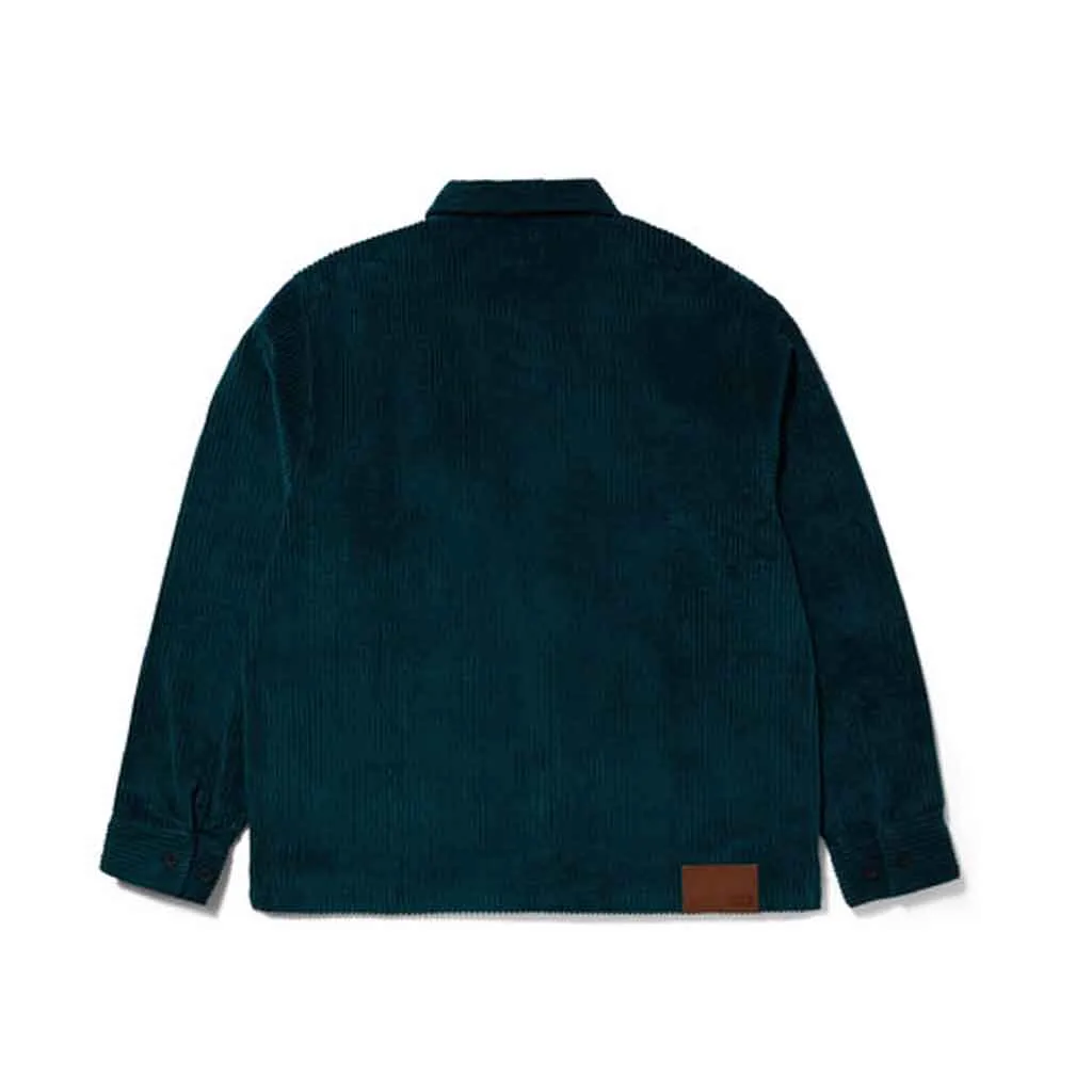 Huf Two Tone Corduroy Zip Shacket - Sycamore