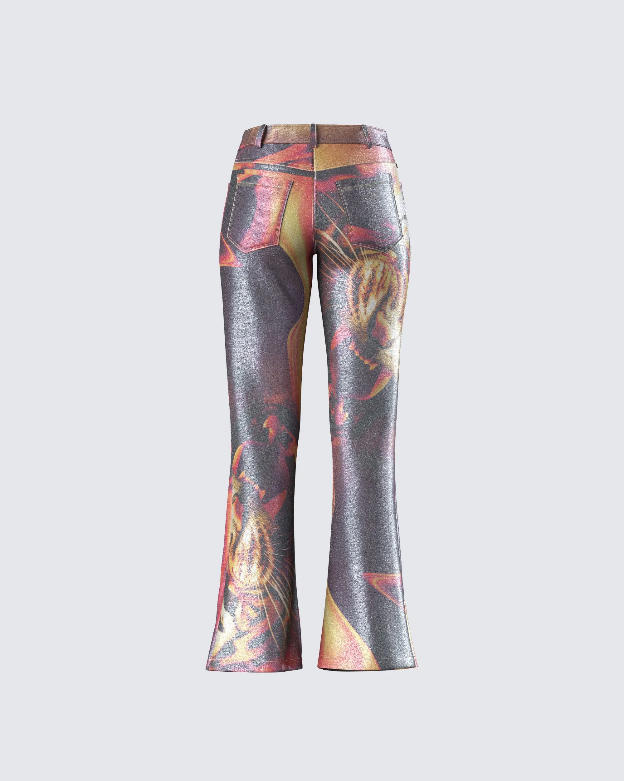 Janet Multi Tiger Shimmer Pant