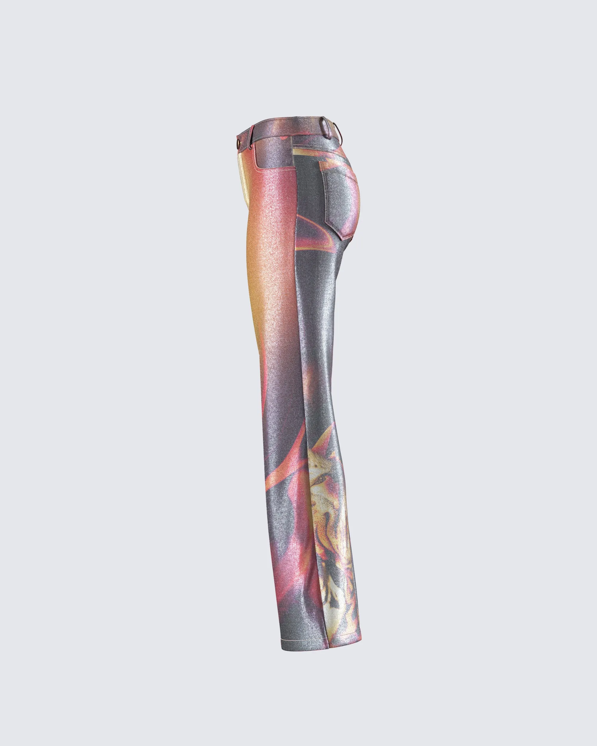 Janet Multi Tiger Shimmer Pant