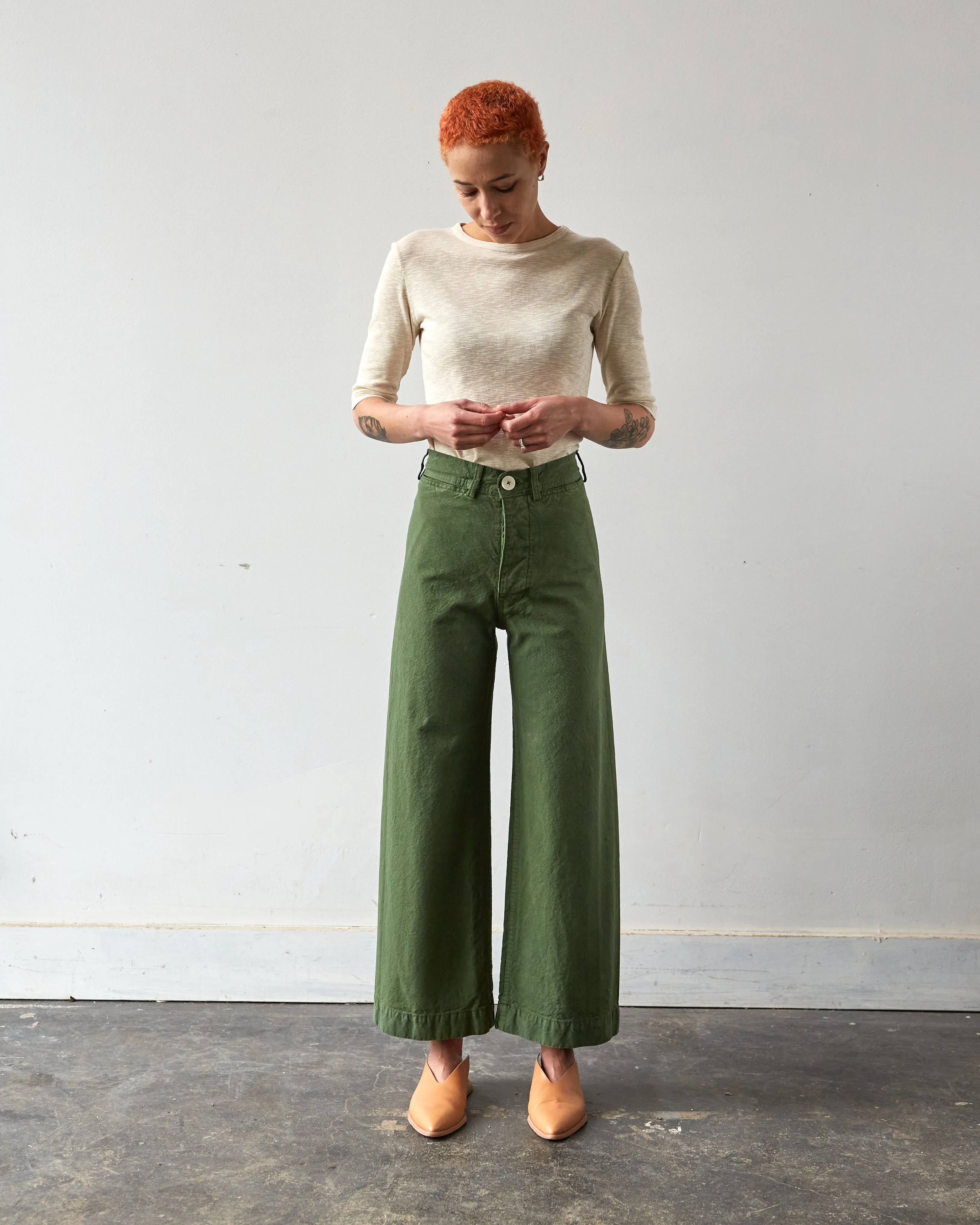 Jesse Kamm Sailor Pant, Olive