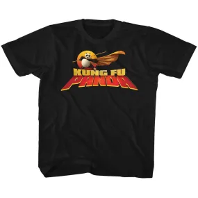 Kung Fu Panda Cape Flare Logo Youth T-Shirt