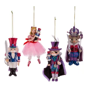 Kurt Adler 5.25-Inch Nutcracker Suite Ornament Set, 4 Piece Set