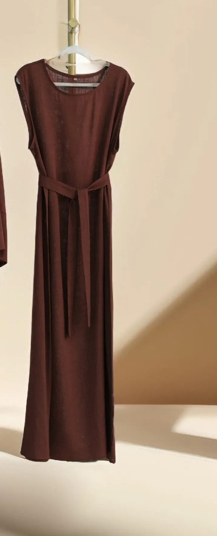 Linen abaya inner slip dress