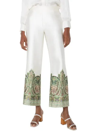 Liverpool Wide Leg Border Print Pant