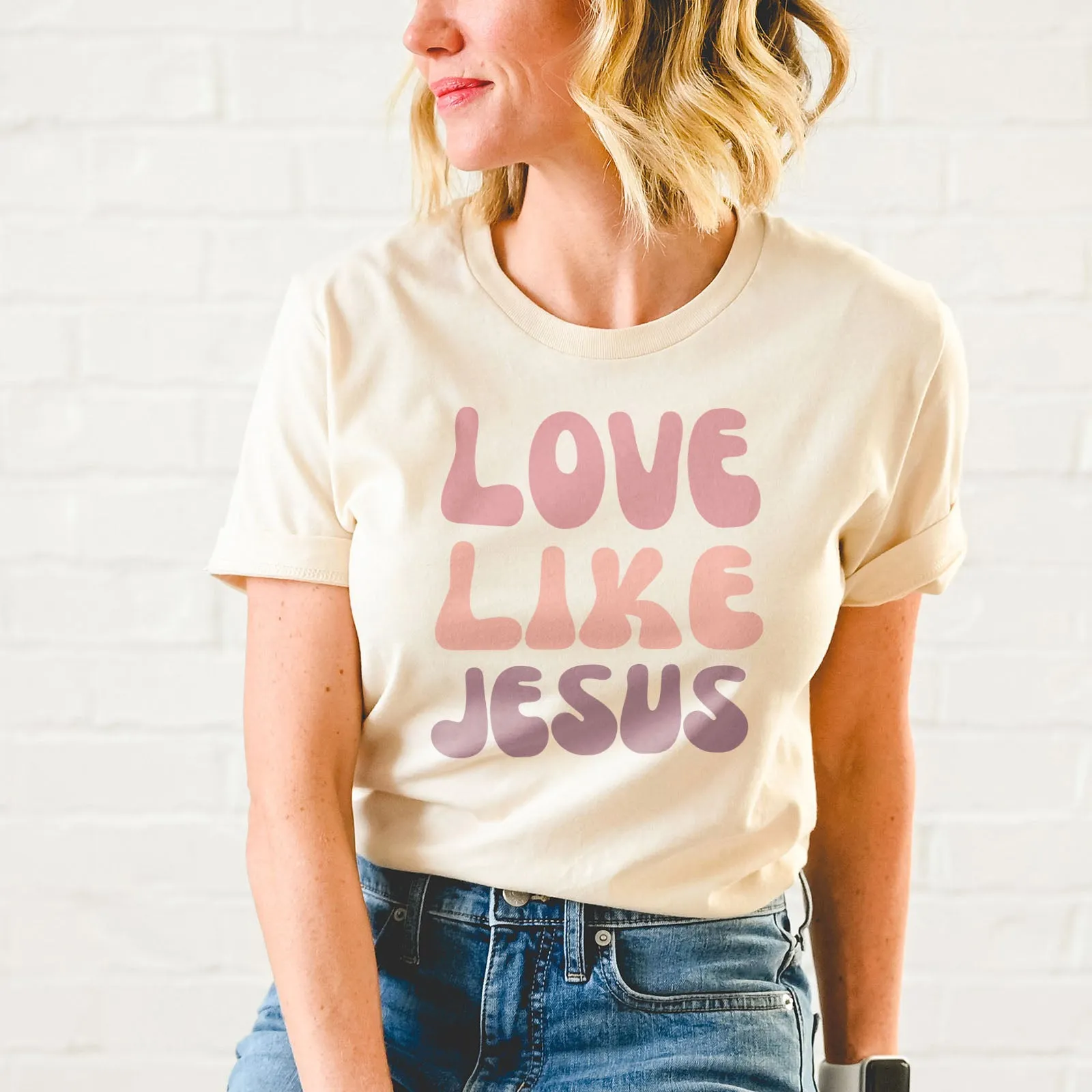 Love Like Jesus Groovy Tee