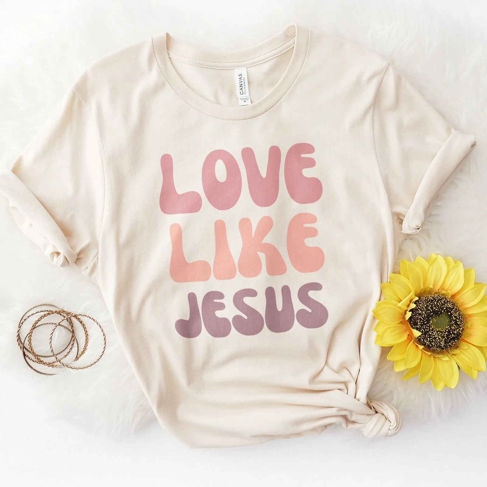 Love Like Jesus Groovy Tee