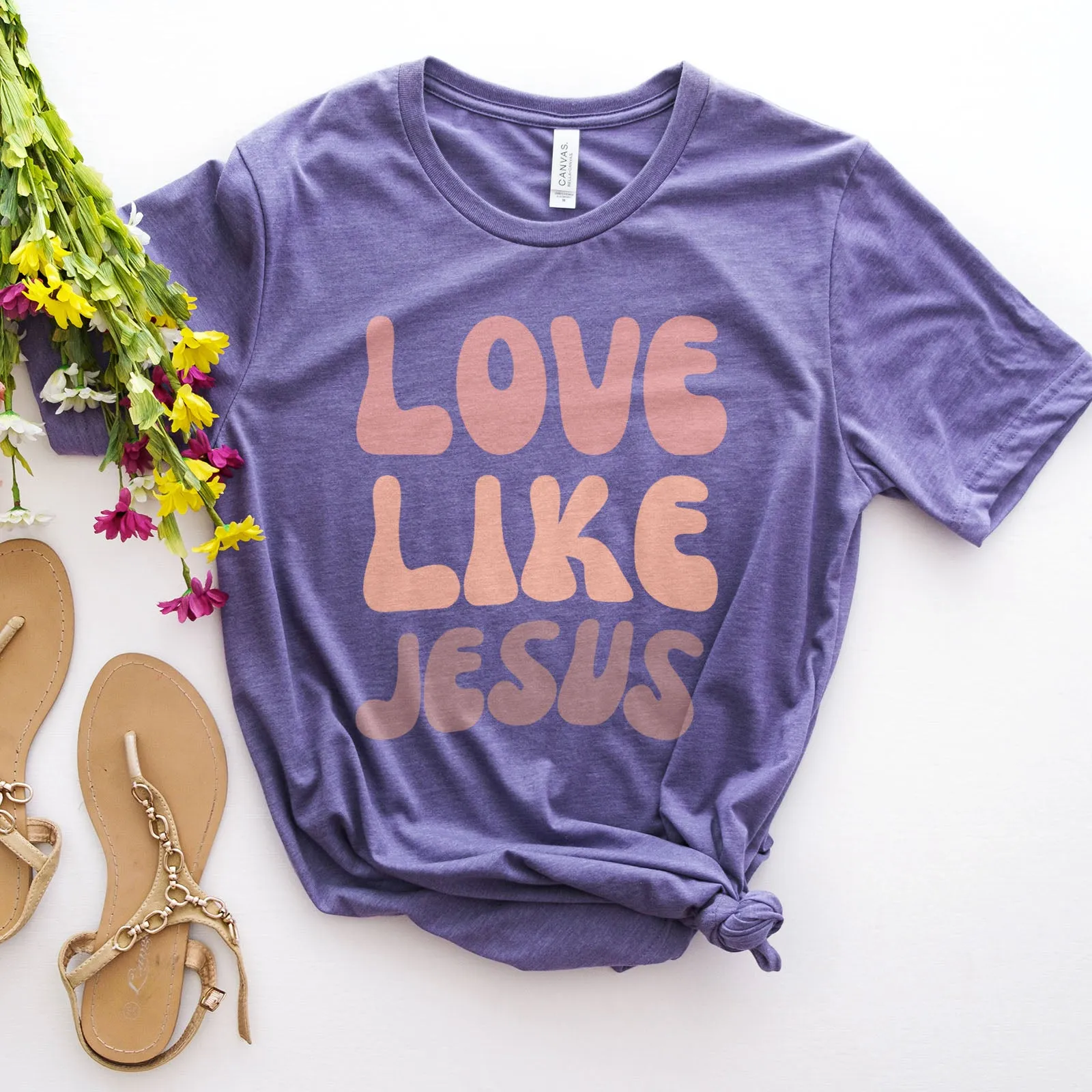 Love Like Jesus Groovy Tee