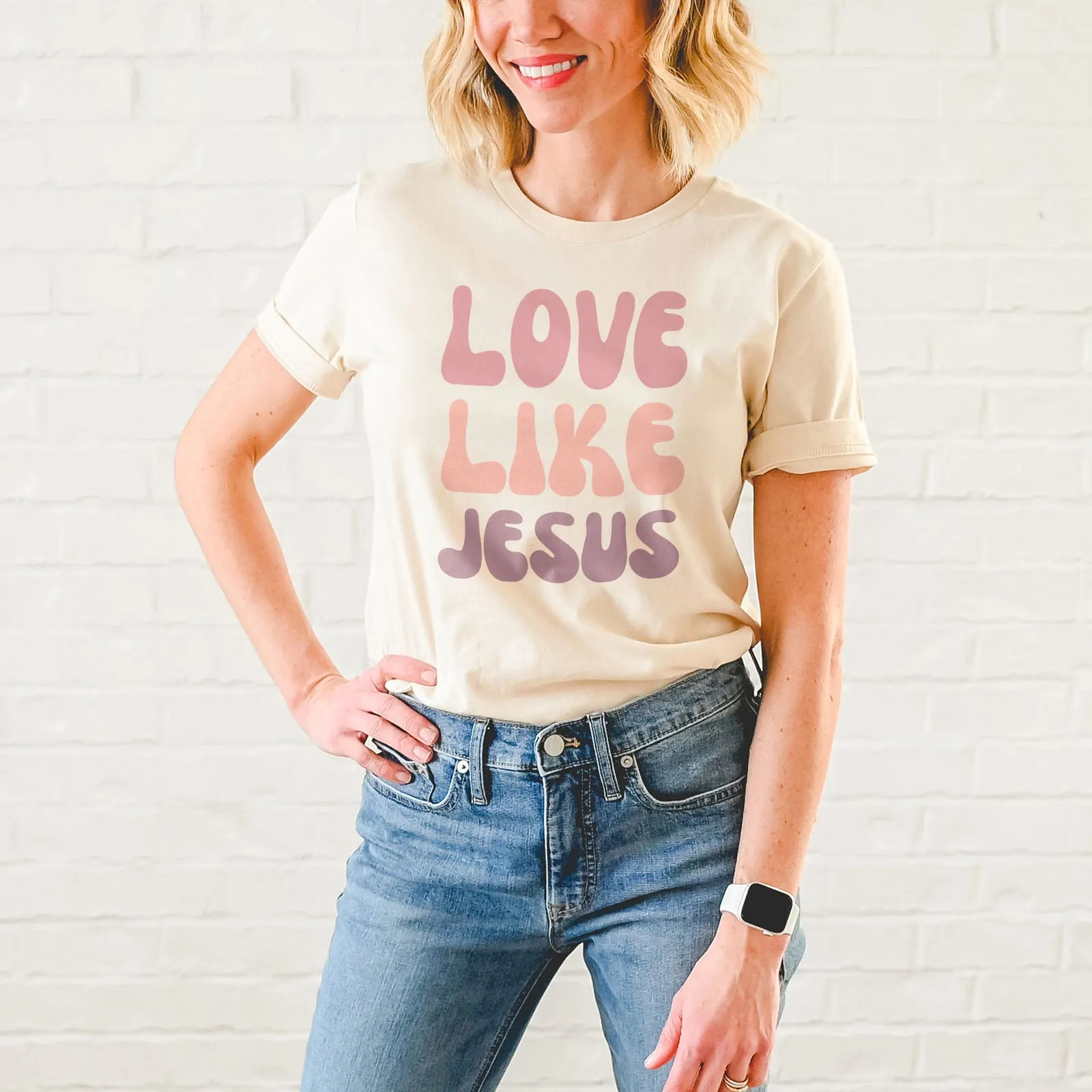 Love Like Jesus Groovy Tee