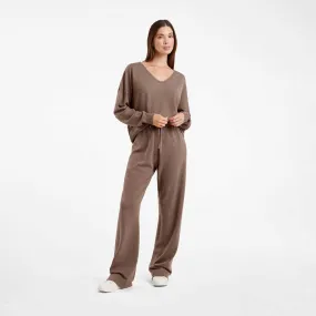 Luxe Knit Wide Leg Pant | Mocha