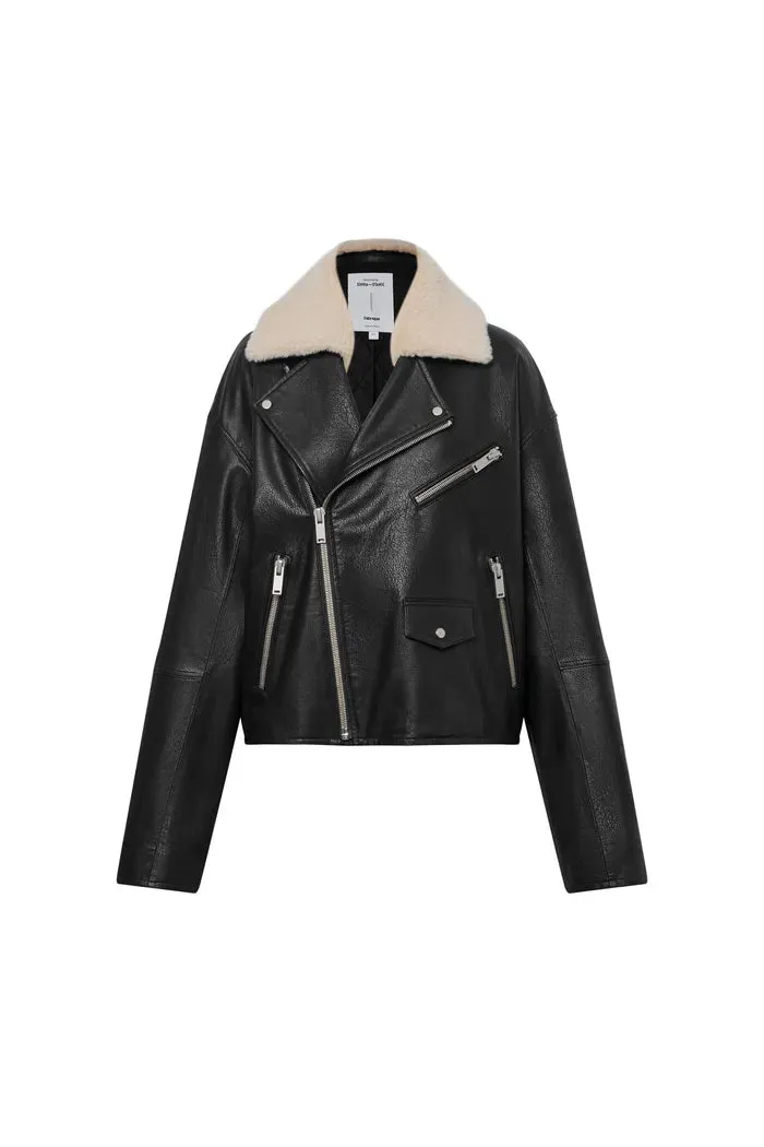 Melford Biker Jacket in Vegan Leather