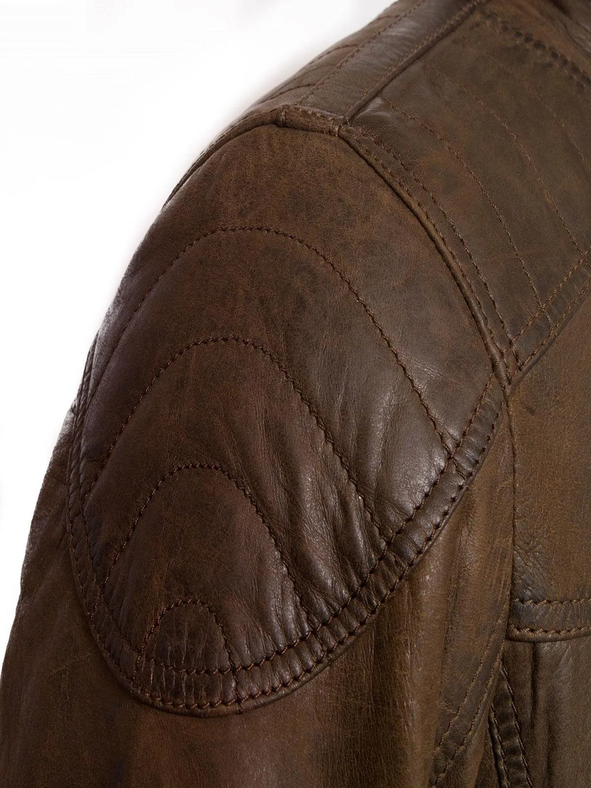 Men's Iconic Dark Brown Leather Jacket