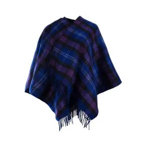 Mini Me Children’s Cape Dunedin Cashmere Double Faced Heritage Of Scotland/Dark Blue