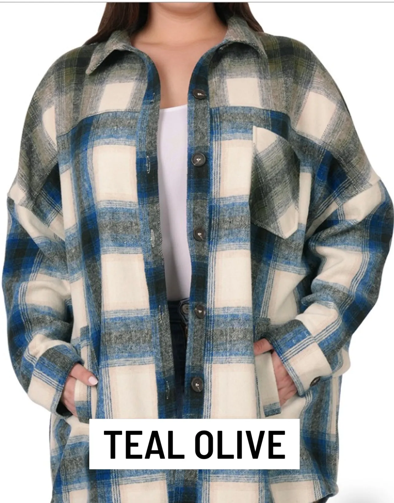 Morning Dew Oversized Plaid Shacket