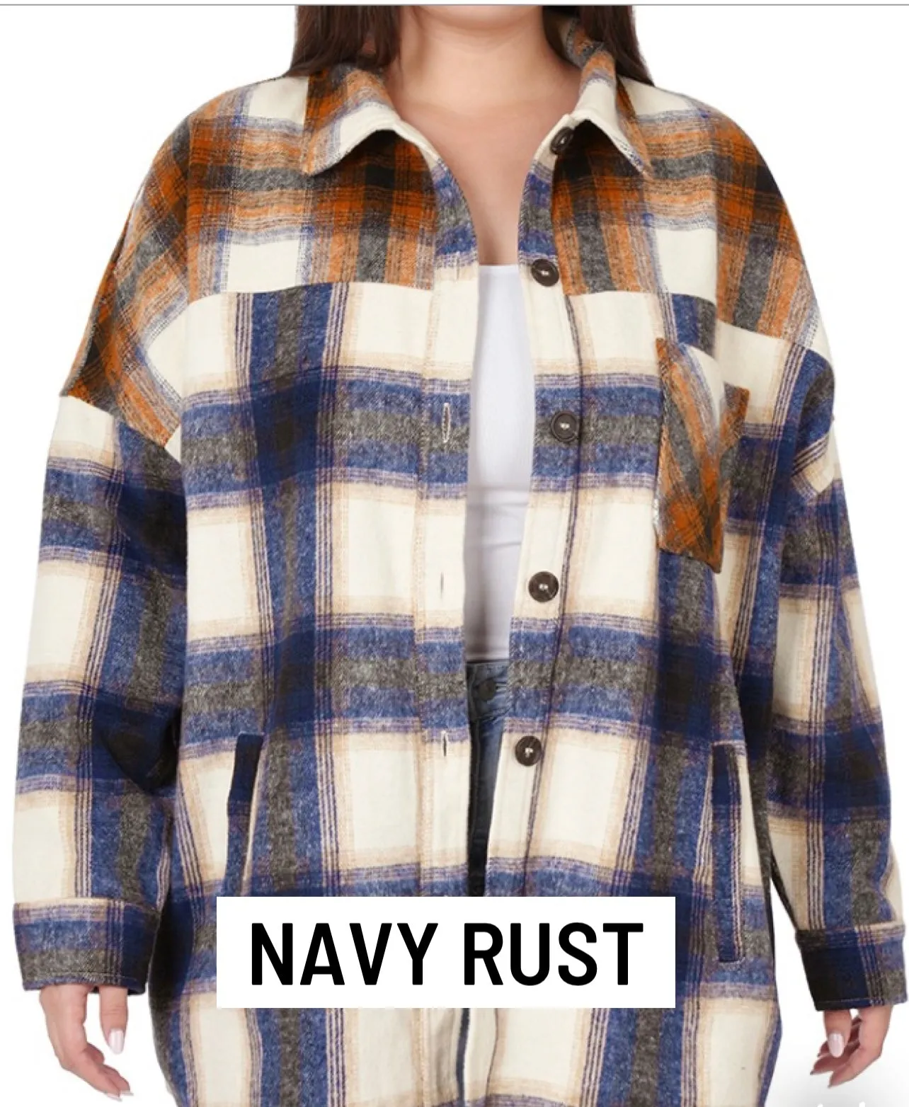 Morning Dew Oversized Plaid Shacket