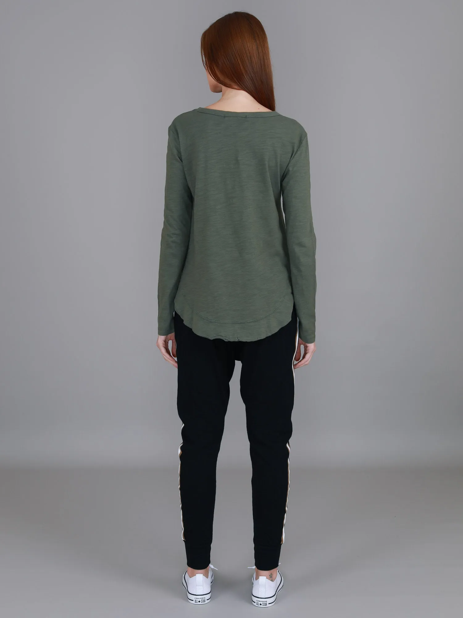 Mosman Curved Hem Long Sleeve T Shirt