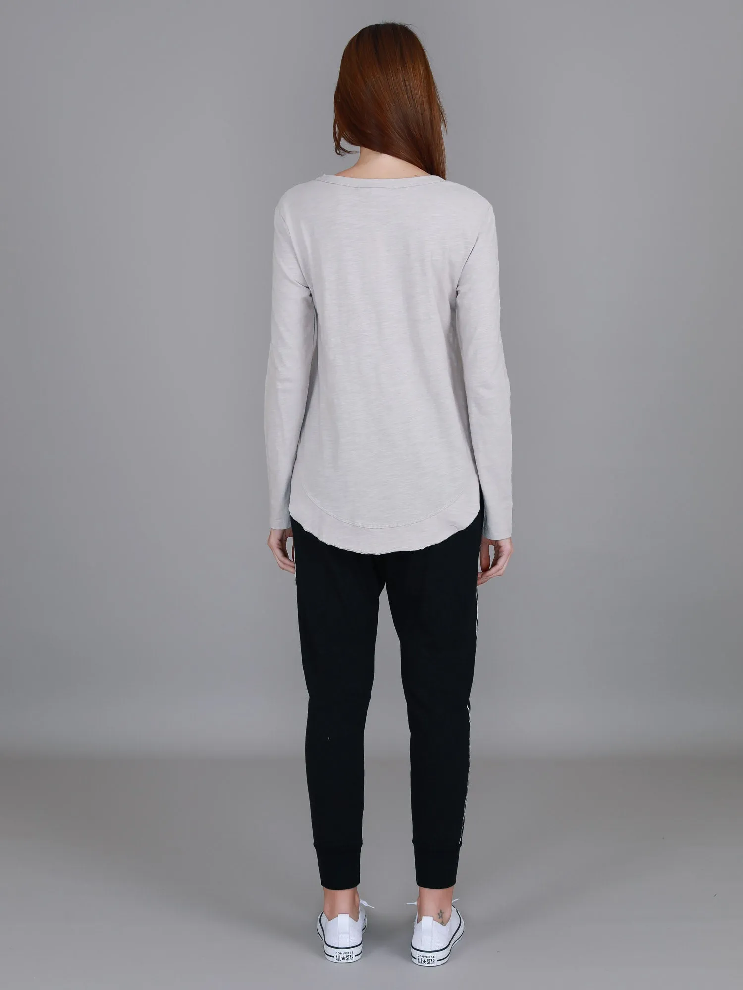 Mosman Curved Hem Long Sleeve T Shirt