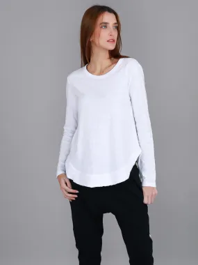 Mosman Curved Hem Long Sleeve T Shirt