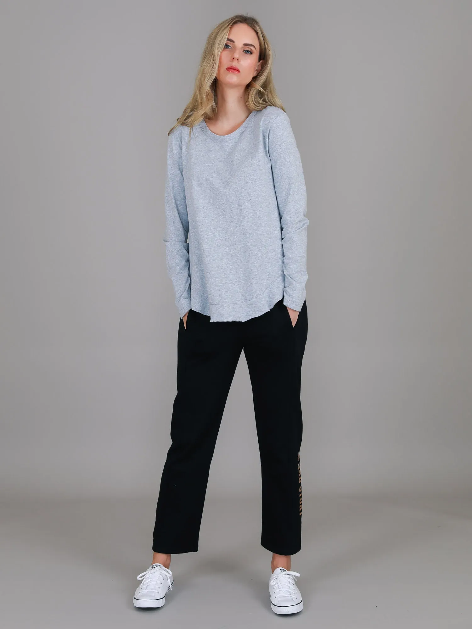 Mosman Curved Hem Long Sleeve T Shirt