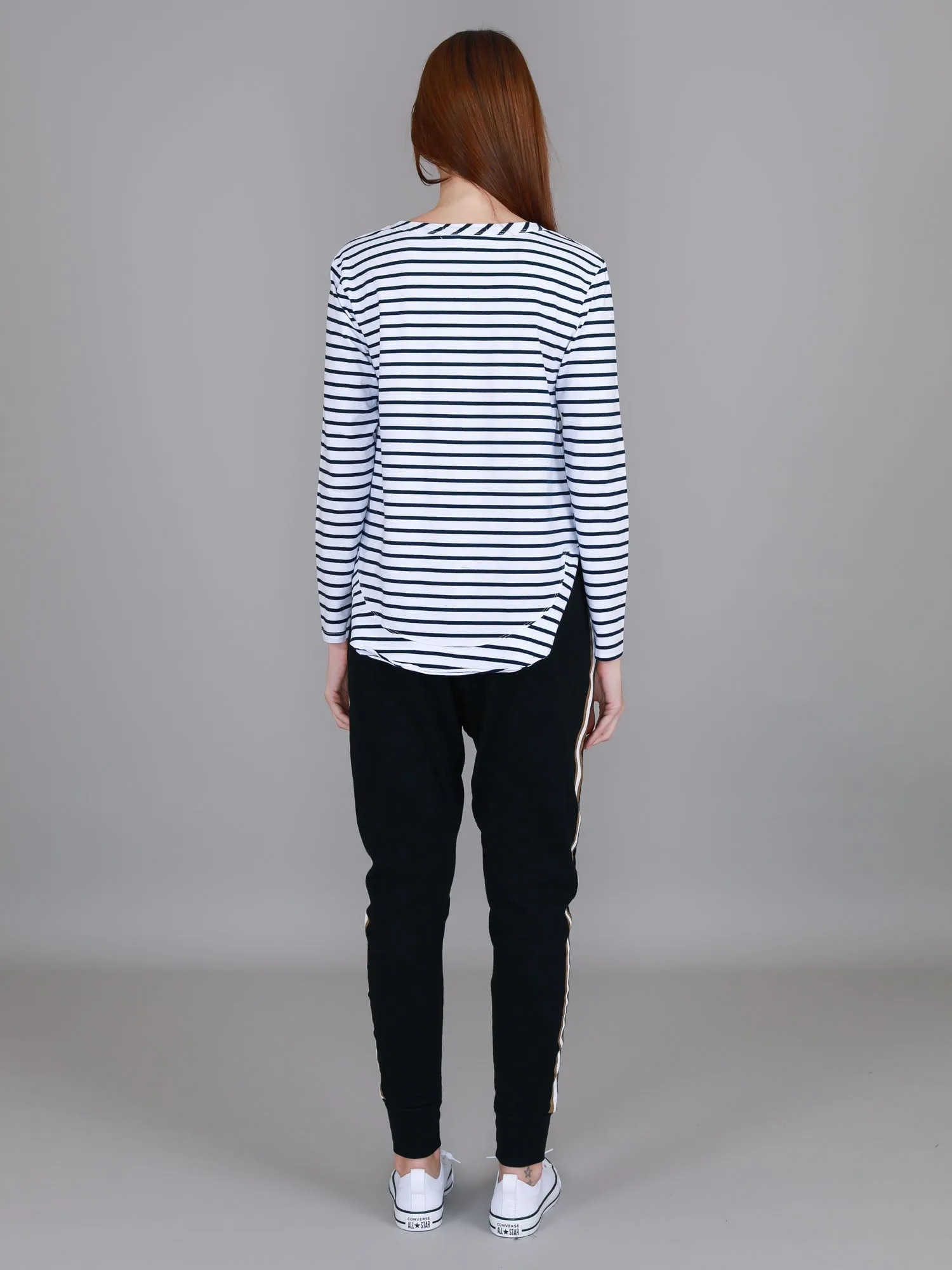 Mosman Curved Hem Long Sleeve T Shirt