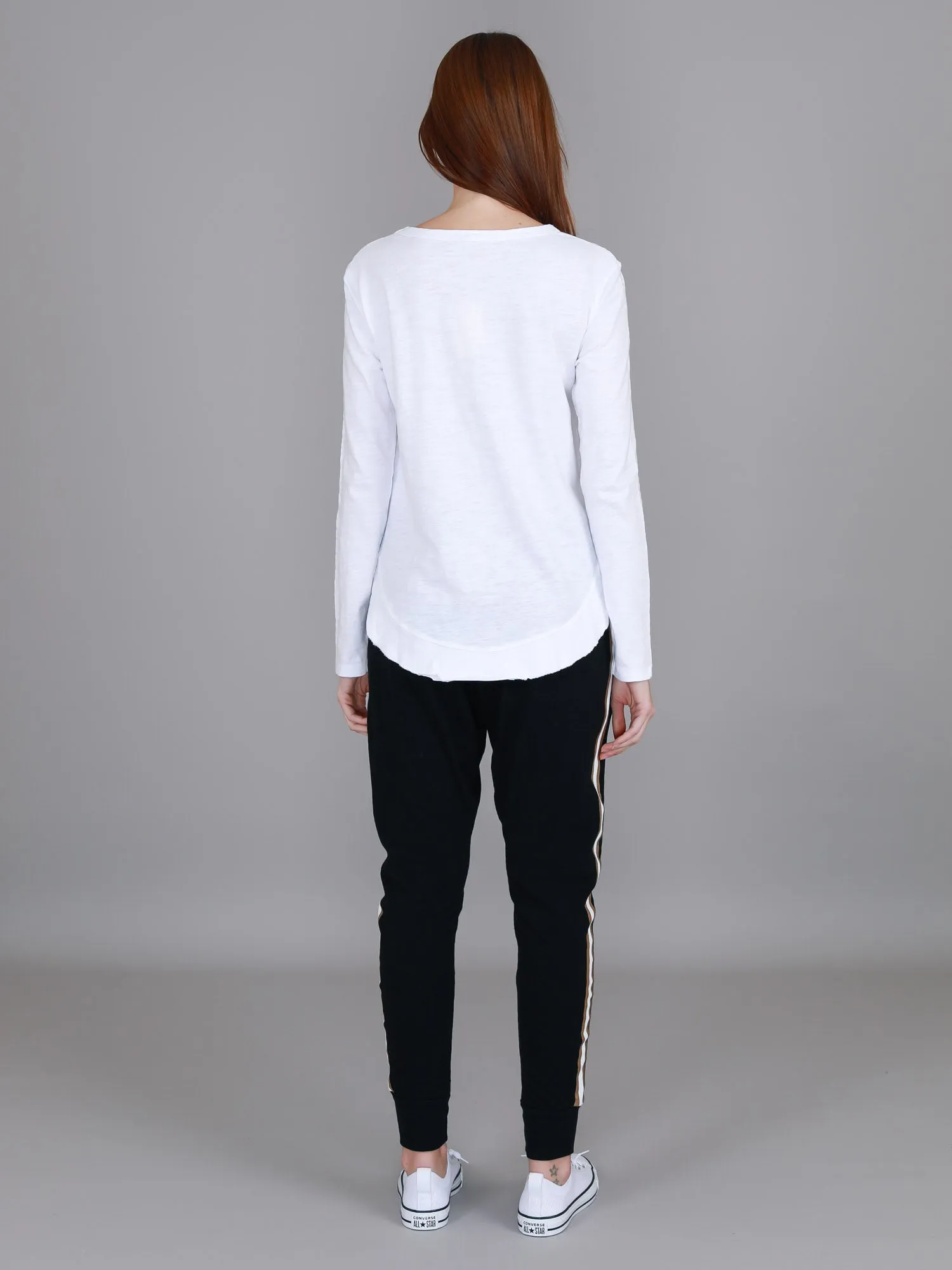 Mosman Curved Hem Long Sleeve T Shirt