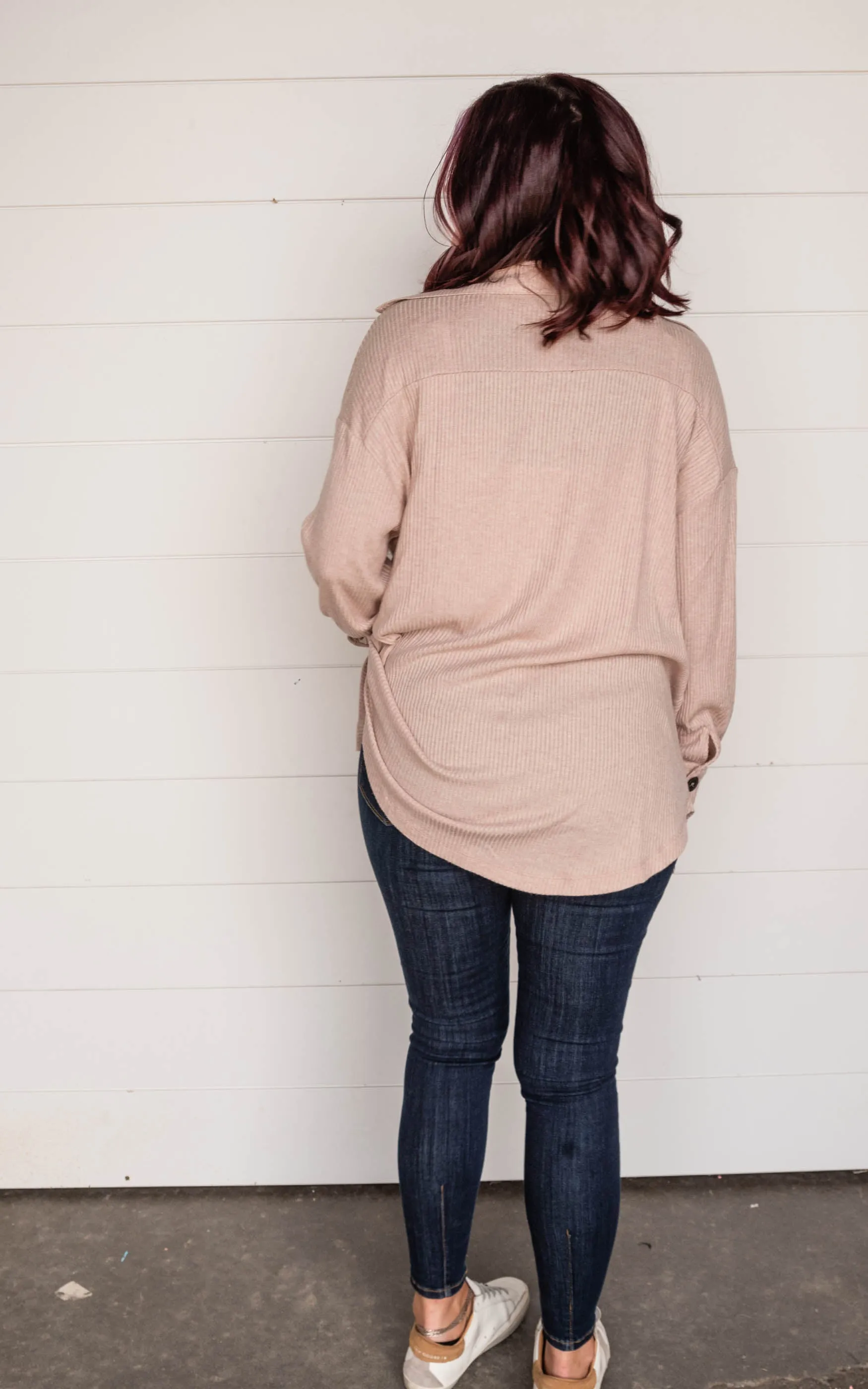 Oversized Heather Lightweight Sweater Shacket - Part 2 - Final Sale