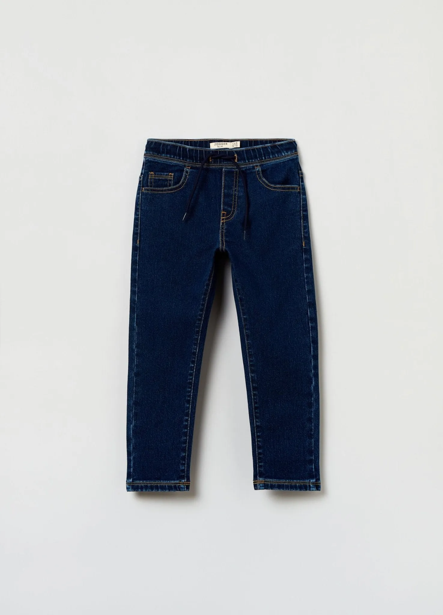 OVS Slim-fit Denim Joggers With Drawstring