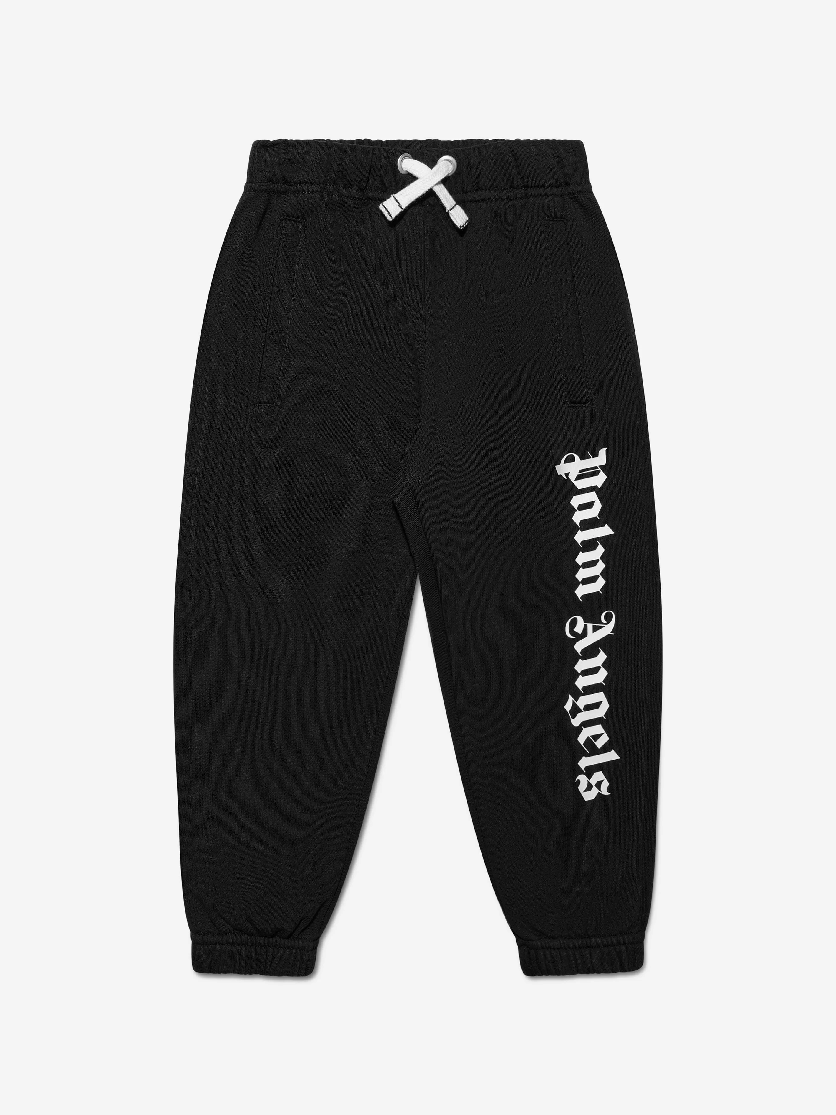 Palm Angels Boys Classic Overlogo Joggers in Black