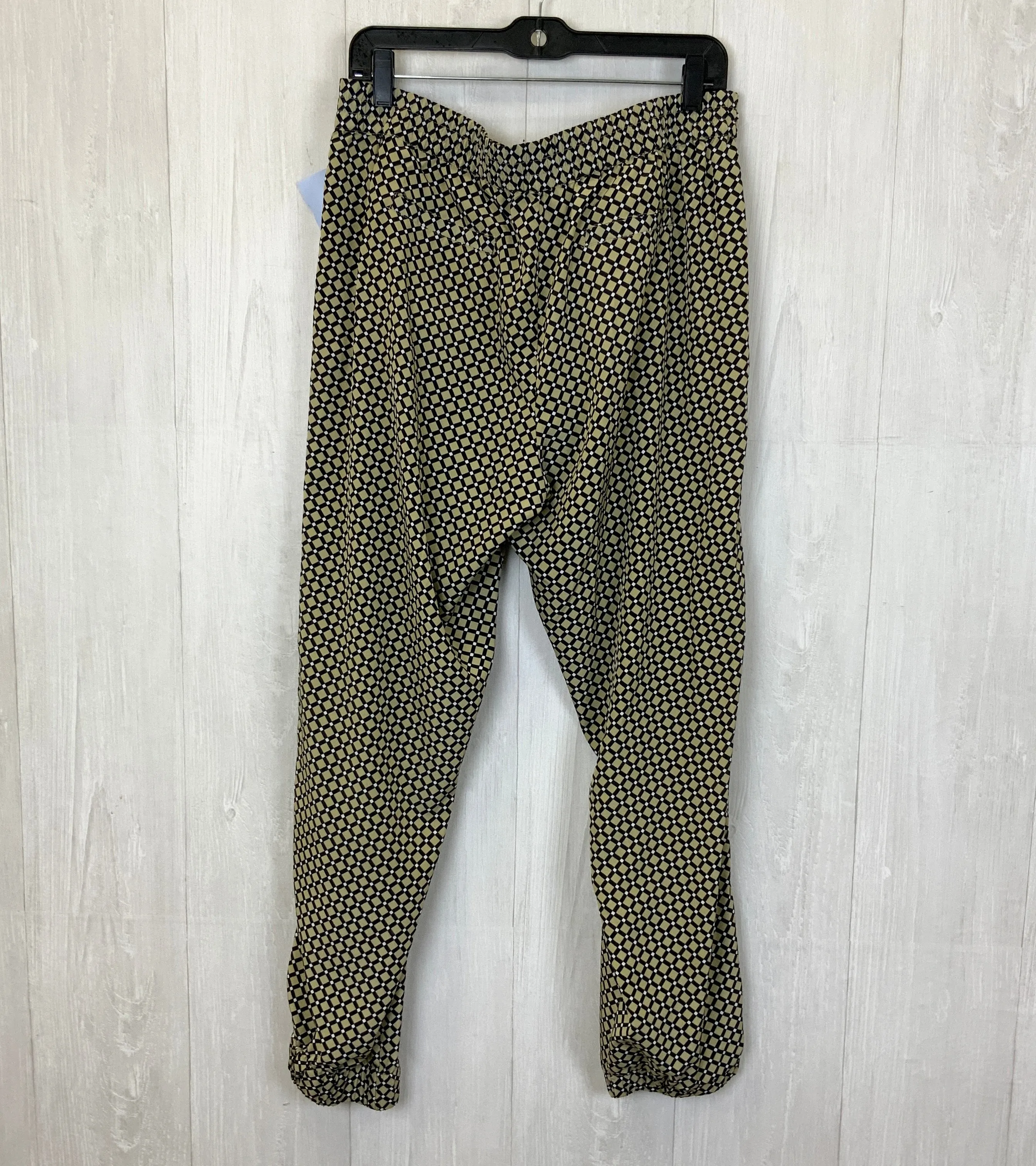 Pants Joggers By Michael By Michael Kors In Black & Cream, Size: 12