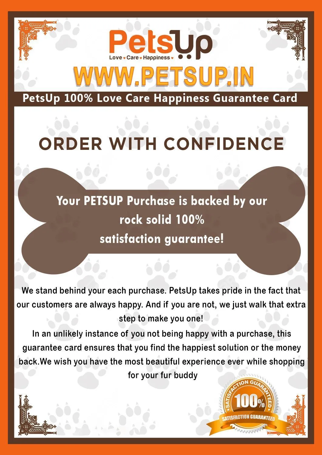 PetsUp Stylish Studded Dog Collar Neck Belt for Small Medium Large Dogs.