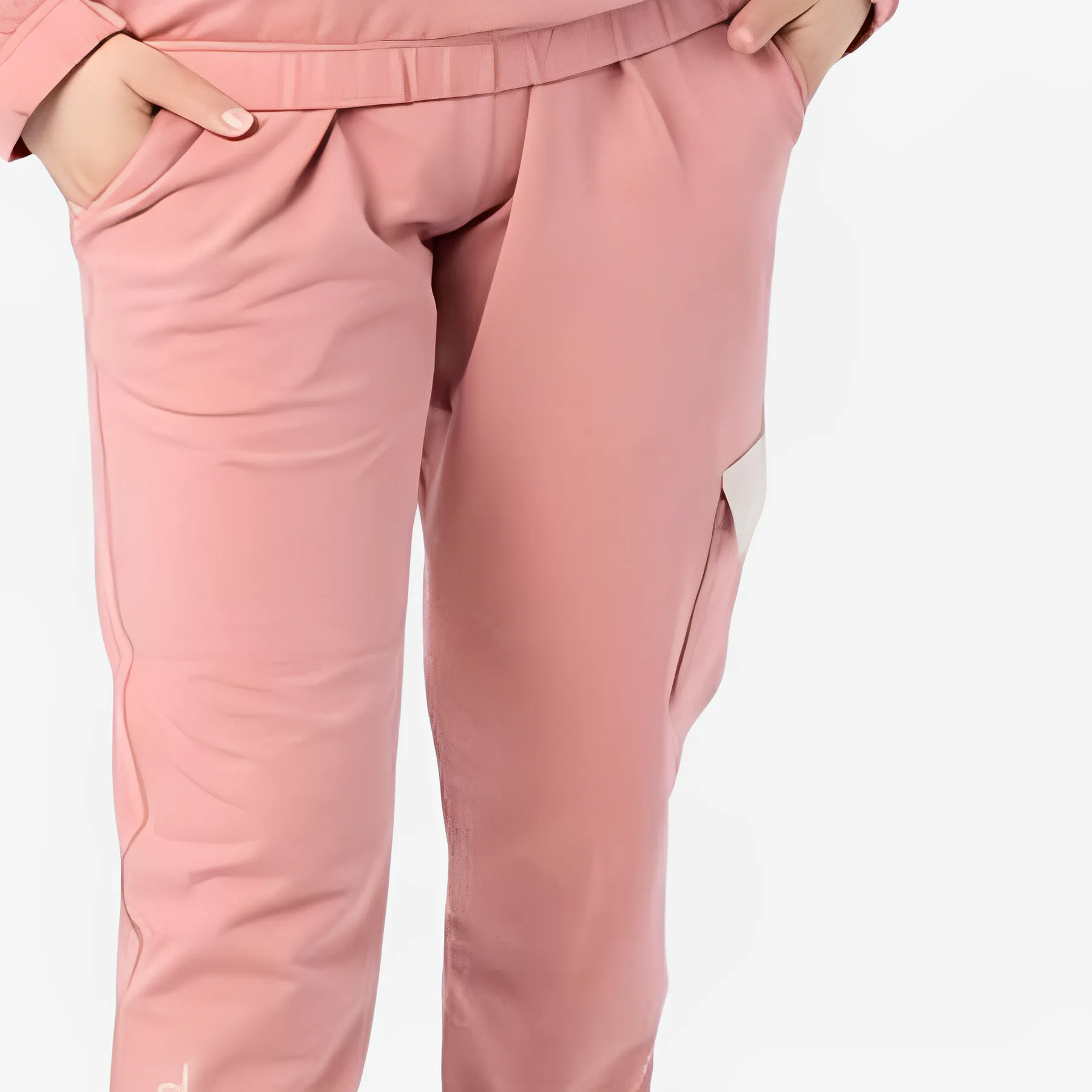 Pink Girls' Hoodie Jogger Set