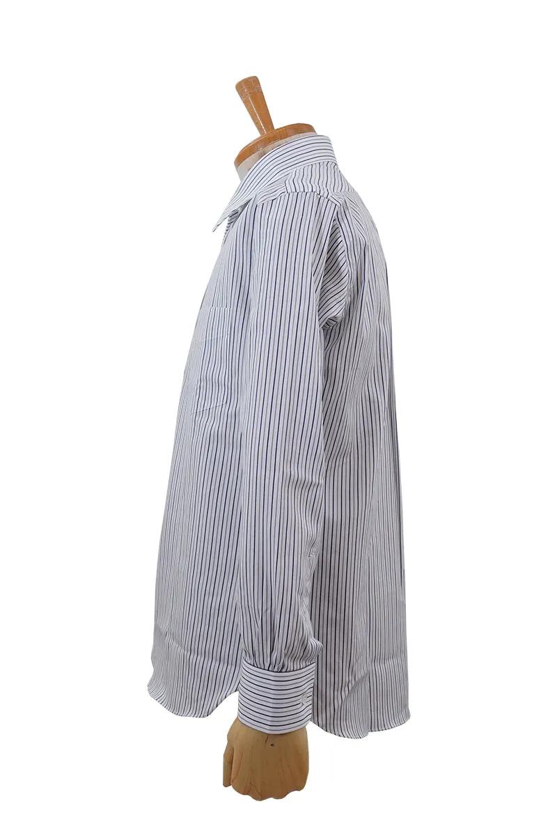 Pique Stripe Classic Regular Collar Shirt