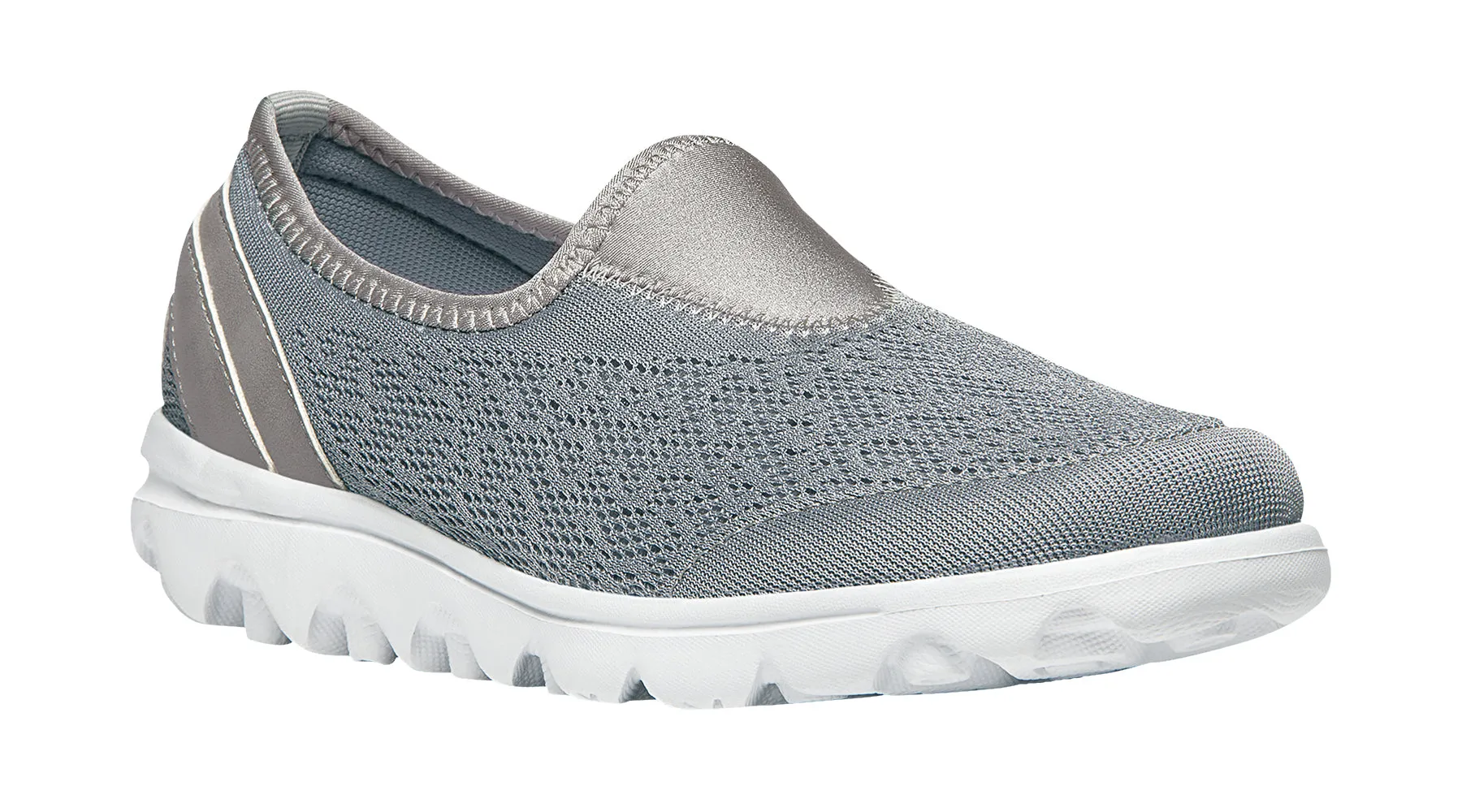 Propet Women's Active Shoe - TravelActiv Slip On W5104 - Silver