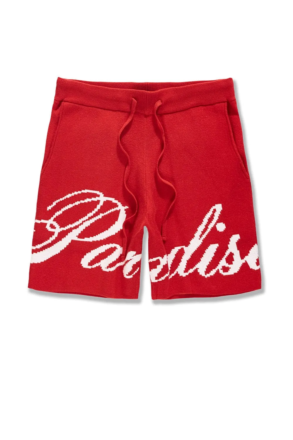 Retro - Paradise Knit Shorts (Red)