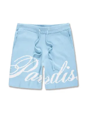 Retro - Paradise Knit Shorts (Sky)