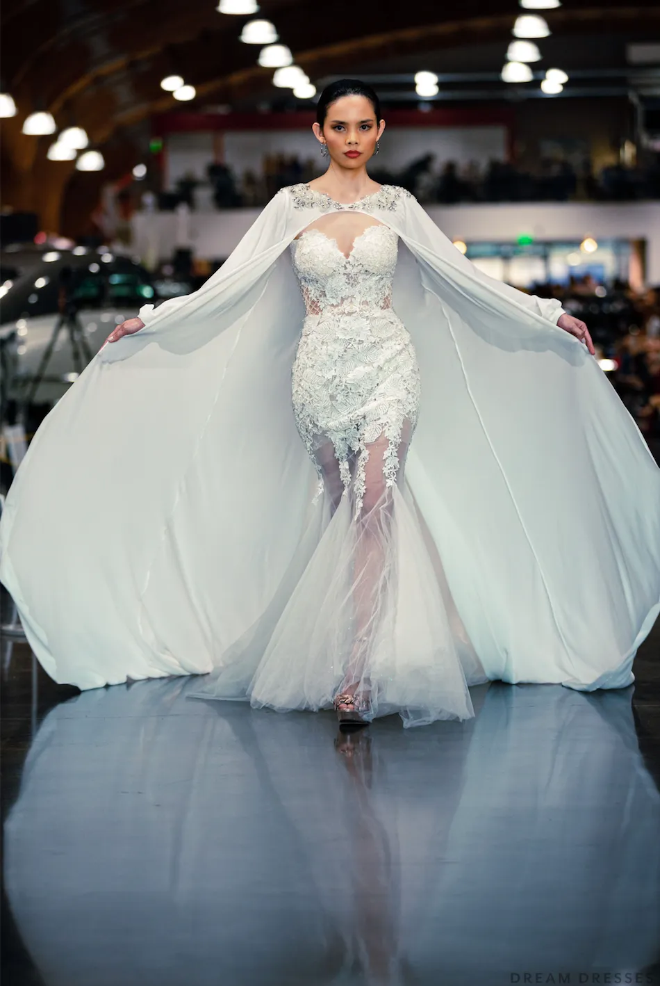 Rhinestone Crystal Bridal Cape (#AILE)