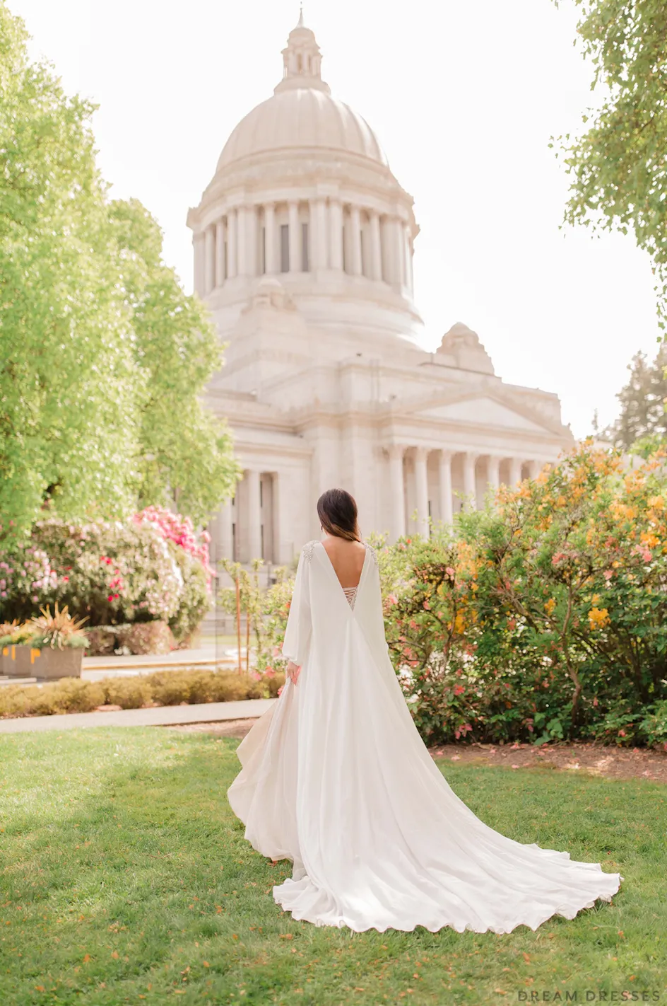 Rhinestone Crystal Bridal Cape (#AILE)