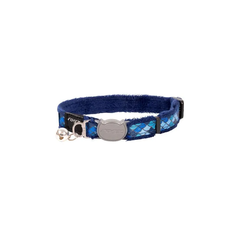 Rogz Fashioncat Collar Amphibian Blue