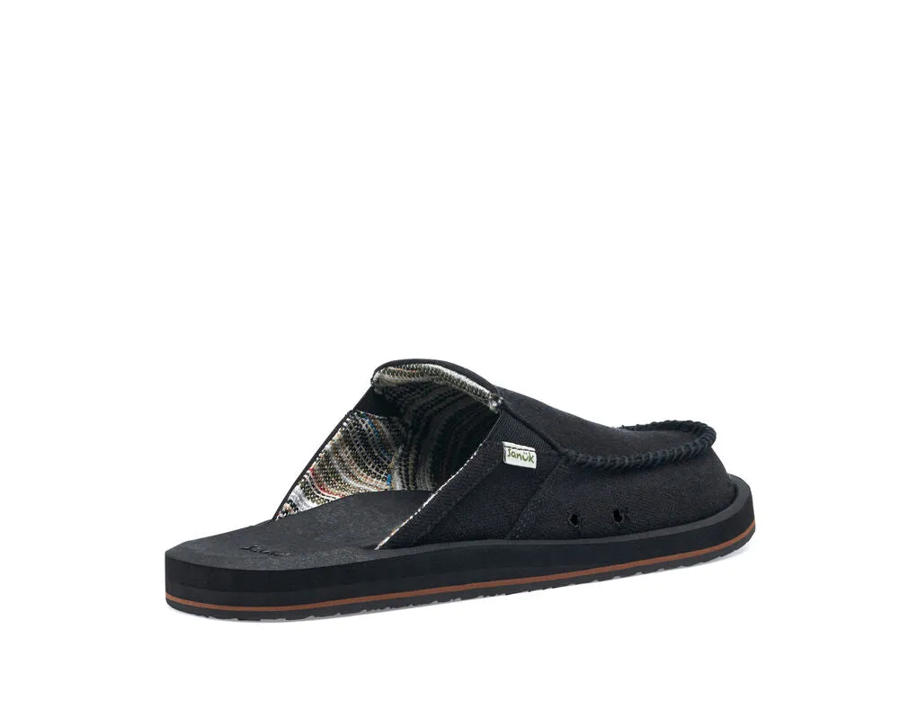 Sanuk Men's You Got My Back Slip On Shoe - Black 1127214