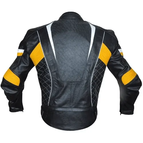 Sedici Chicane Leather Motorcycle Jacket