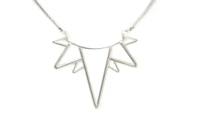 Silver Collar Sun Necklace