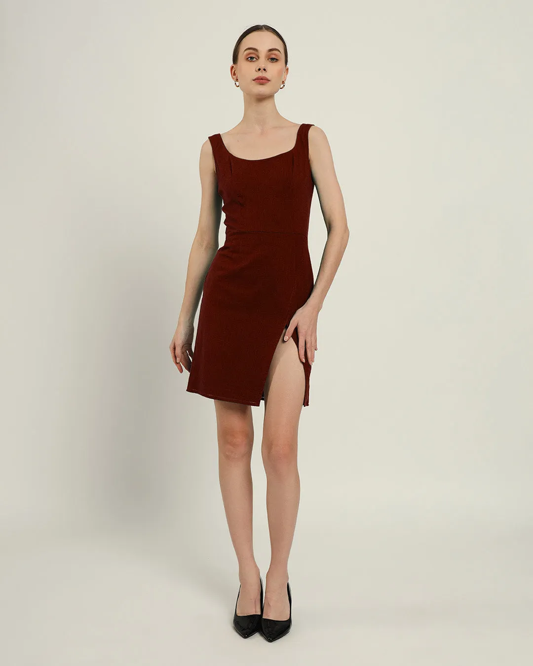 The Cannes Rouge Cotton Dress