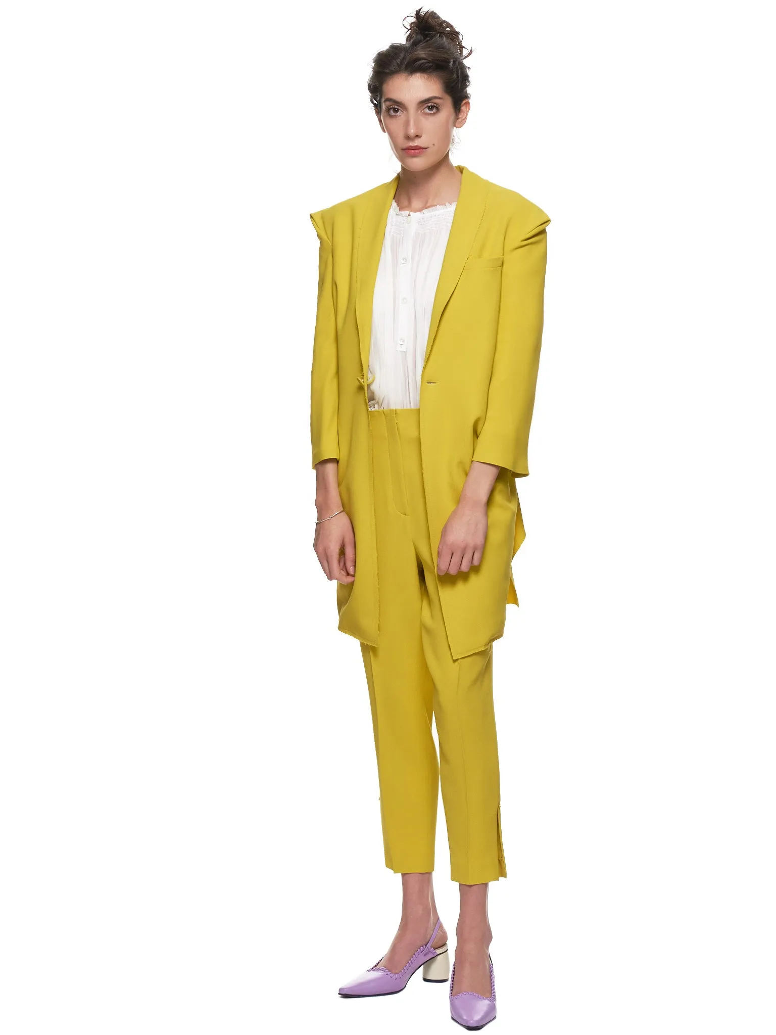 ‘Tuxedo Cigarette Trousers’ (10-CIGARETTE-YELLOW)