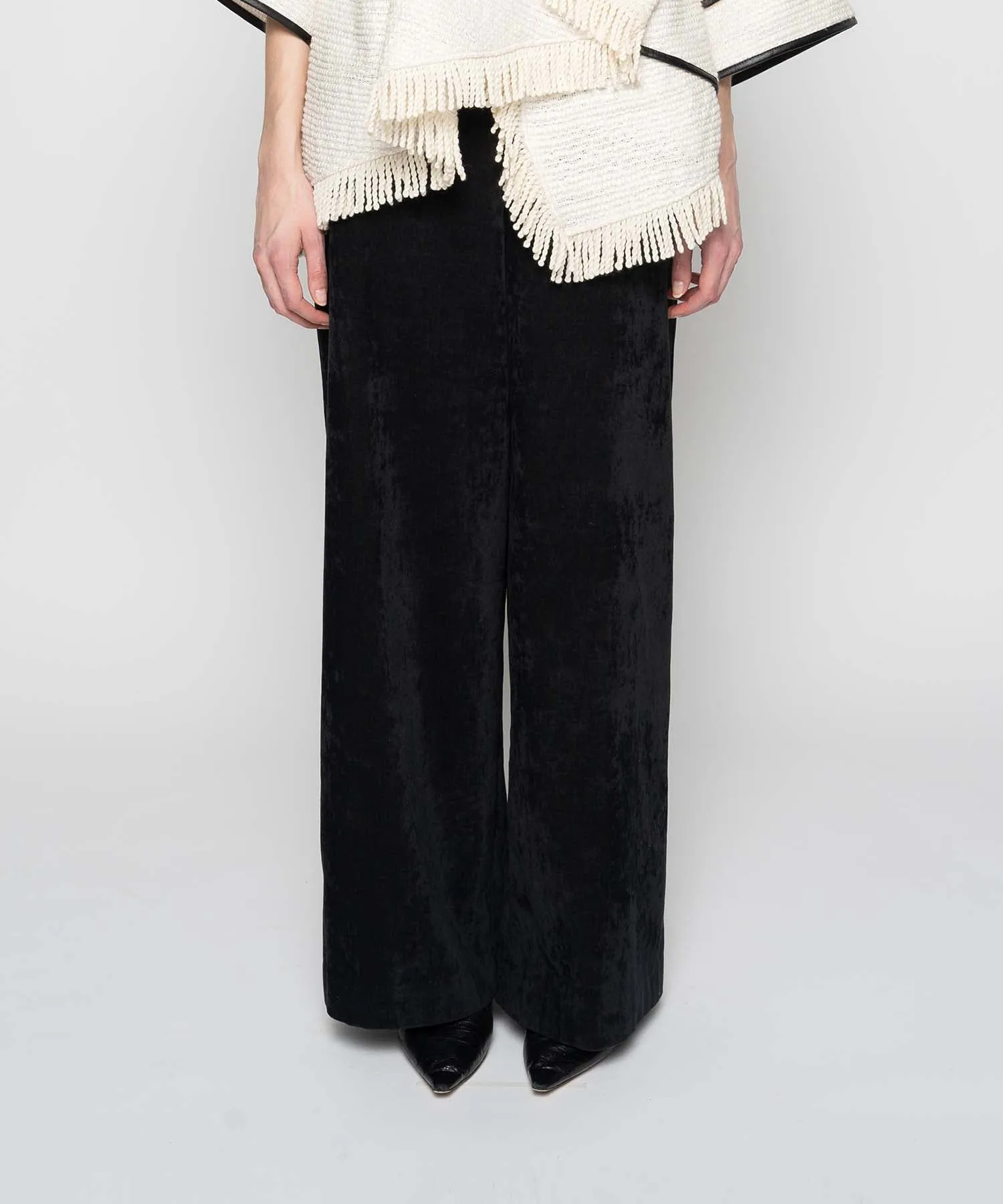 VELVETEEN HIGH WAIST PANTS