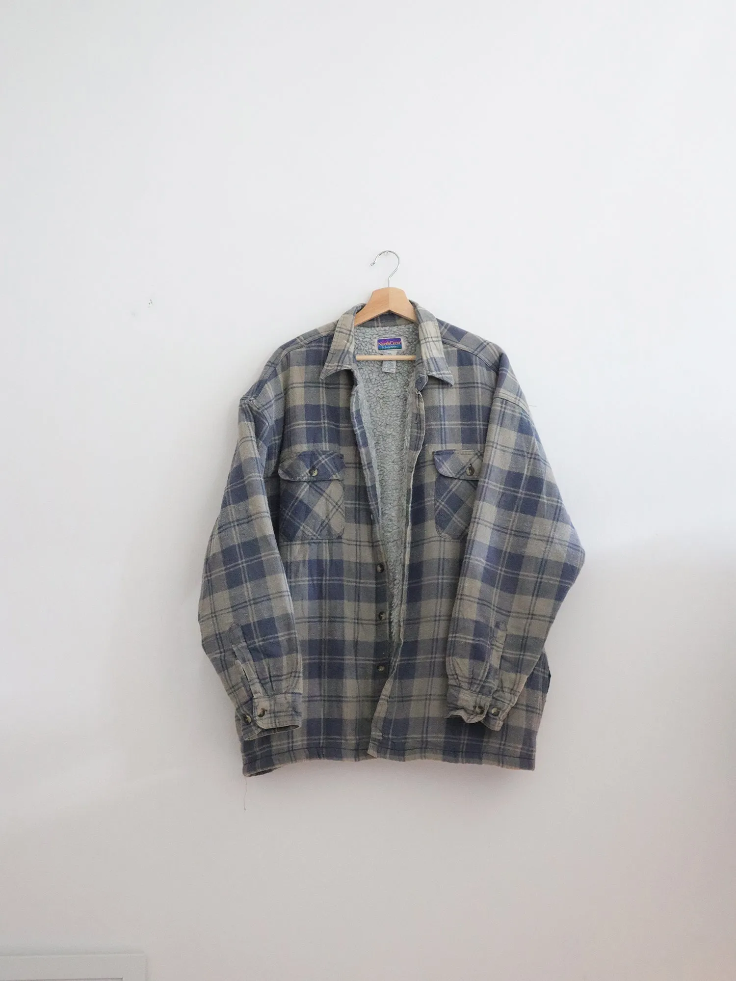 Vintage Shearling Flannel Shacket (XL)