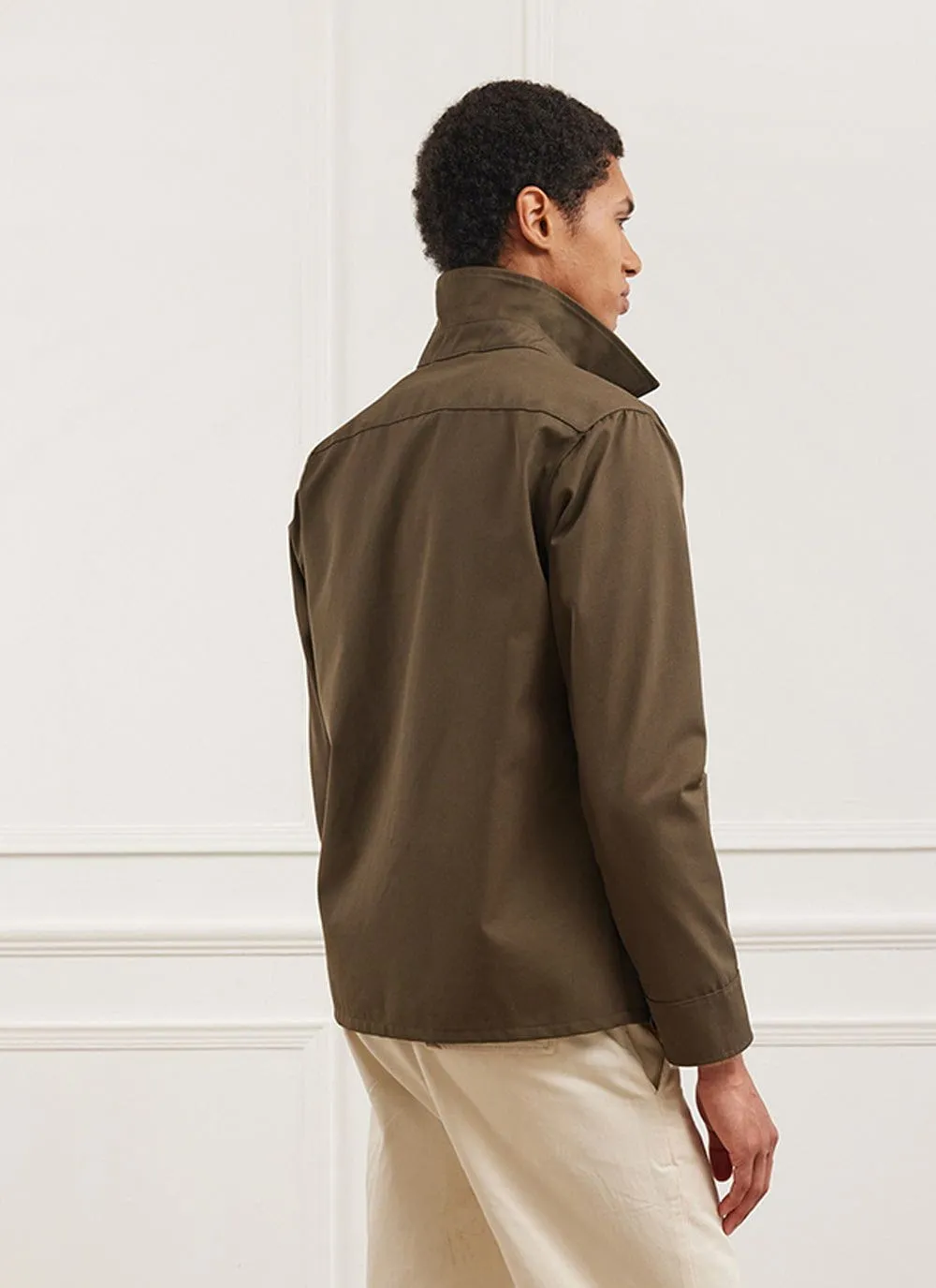 Waterproof Auxiliary Overshirt | Forest with Cinnamon