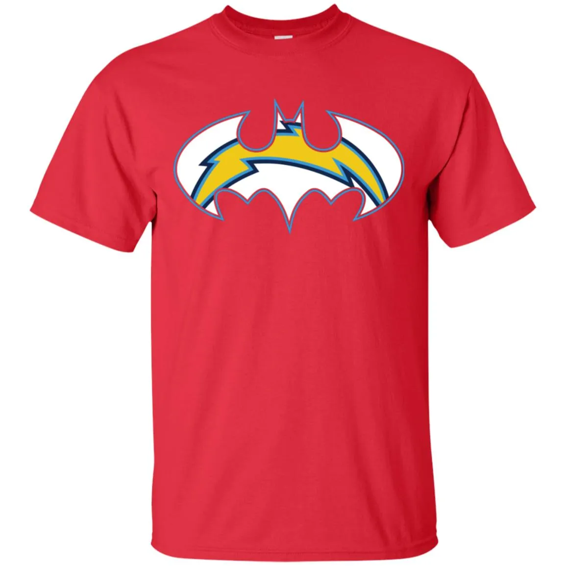 We Are The Los Angeles Chargers Batman Nfl Mashup Men Cotton T-Shirt