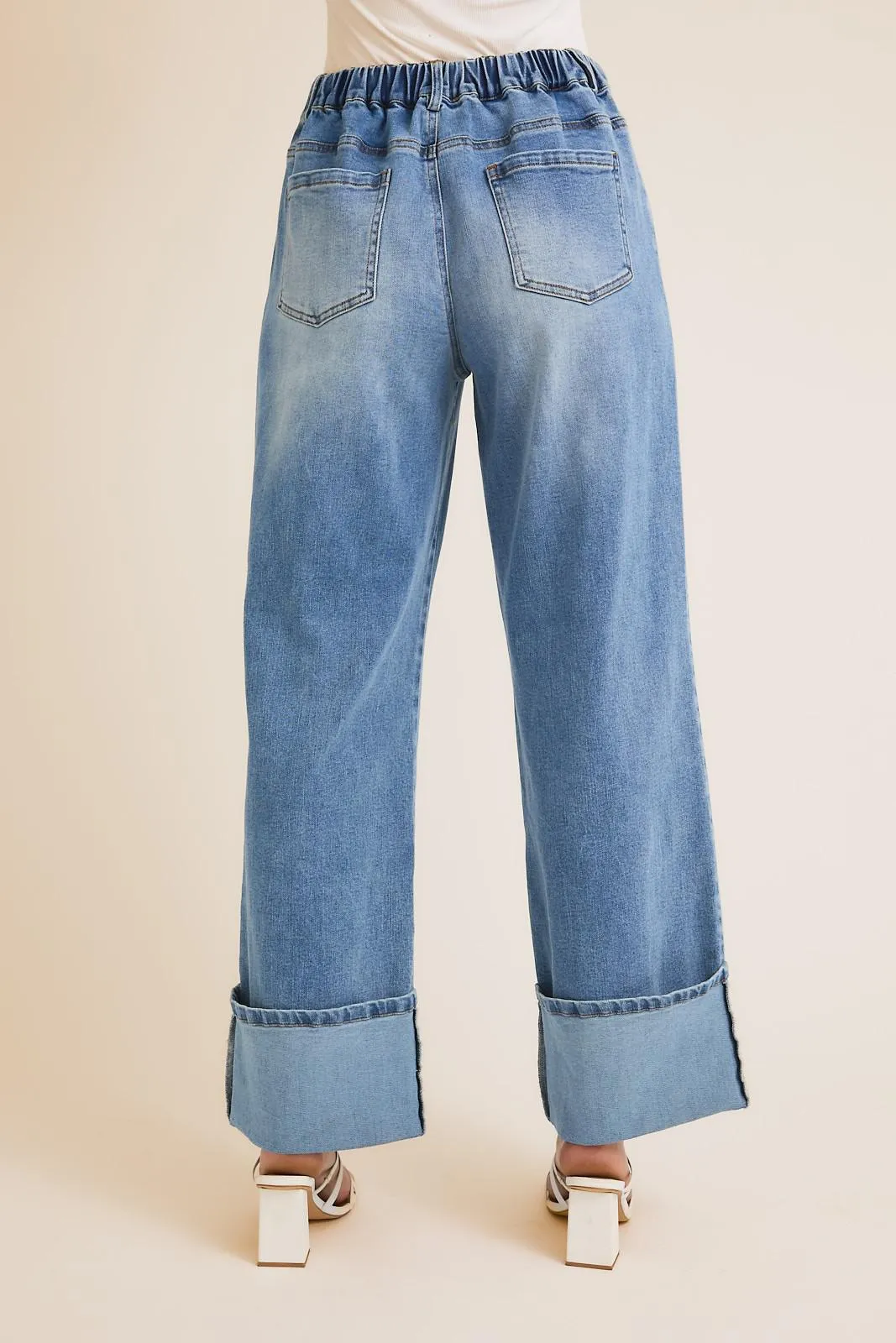 Willow Canyon Wide Leg Twill Denim Pants